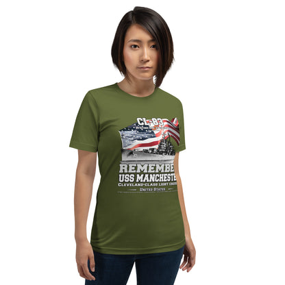 USS MANCHESTER CL-83 Cruiser t-shirt