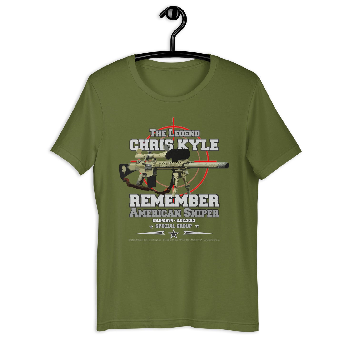 REMEMBER CHRIS KYLE American Sniper Unisex t-shirt, Comancha Graphics T-shirt,