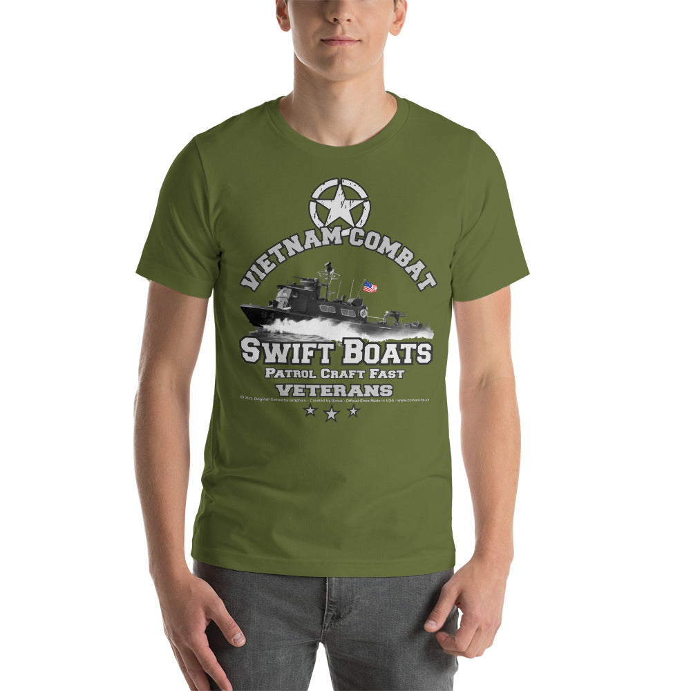 SWIFT BOATS t-shirt, Vietnam  Combat Veterans Unisex t-shirt, Comancha Graphics T-Shirts,