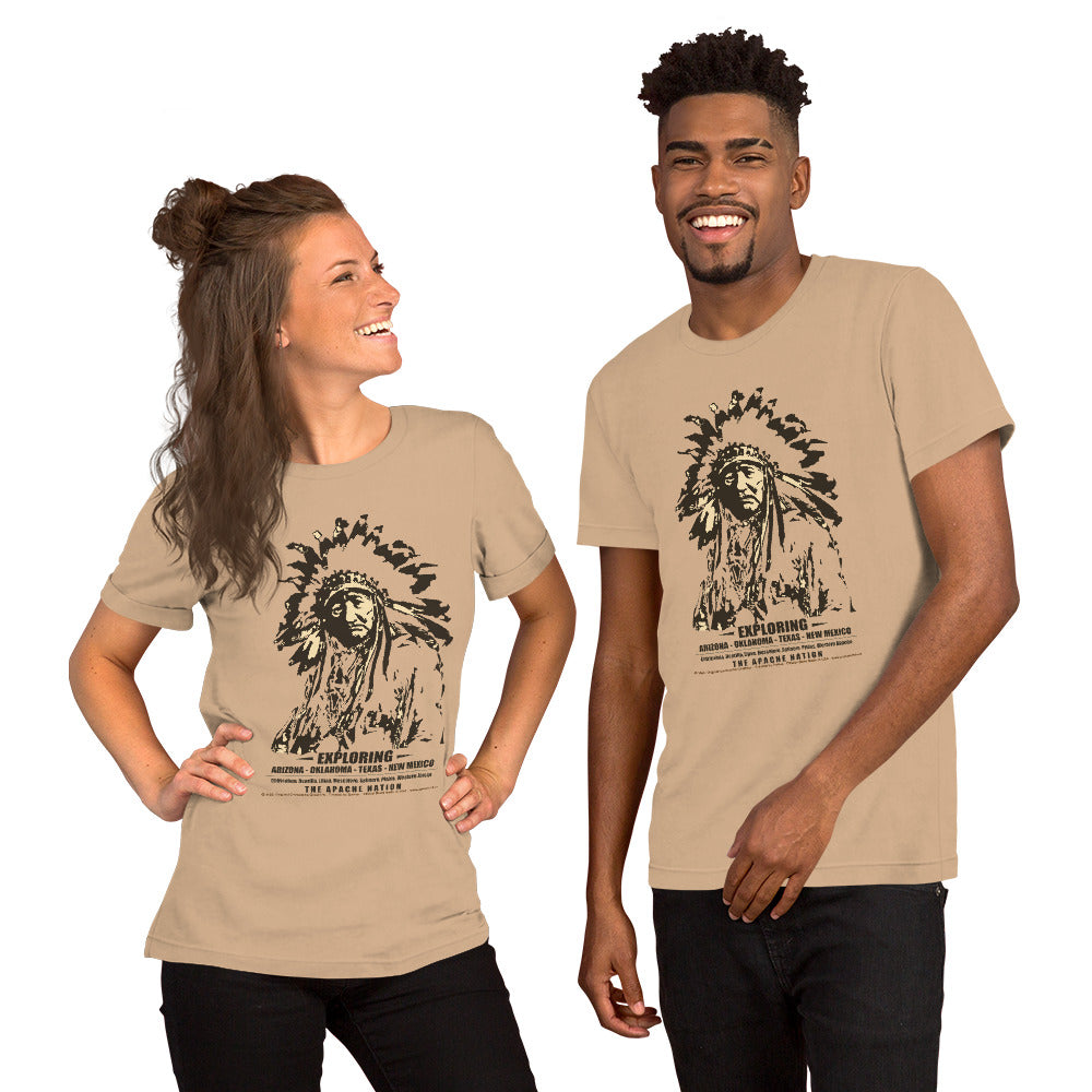 T-shirts with native Indians, T-shirts with Indian tribes, Comancha T-shirts,