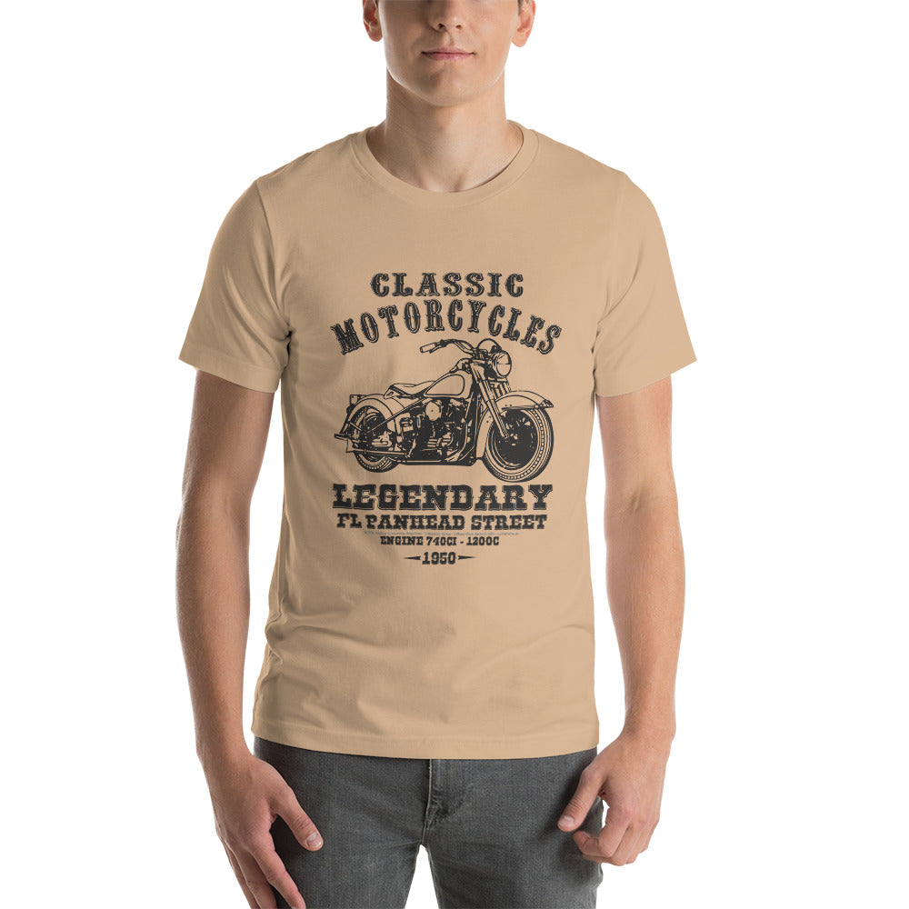 Classic Motorcycles - FL Panehead Street Unisex t-shirt