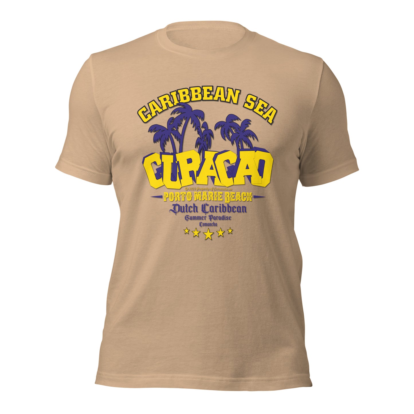 CURACAO tee,CURACAO t-shirt, Comancha Graphics tee,