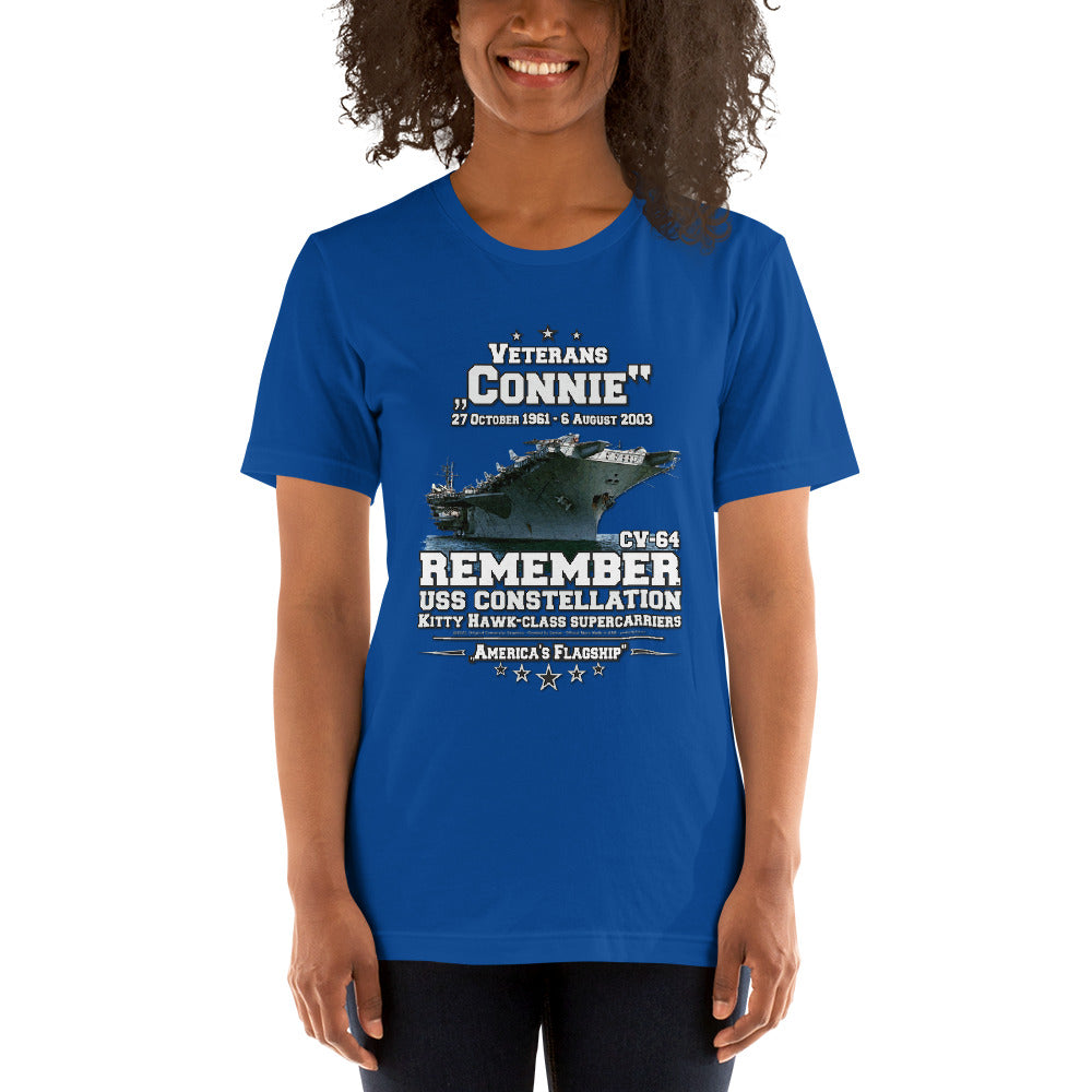 USS CONSTELLATION t-shirt, CV-64 Aircraft Carrier Unisex t-shirt, Comancha Navy T-shirt,