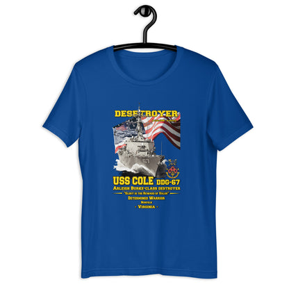 USS COLE DDG-67 t-shirt, Destroyer Veterans Unisex t-shirt, Comancha.us Navy T-shirt,