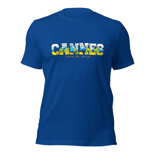 CANNES tee,CANNES France tee, Cote de azur tee, Comancha Graphics,CANNES Cote de Azur France T-shirt,