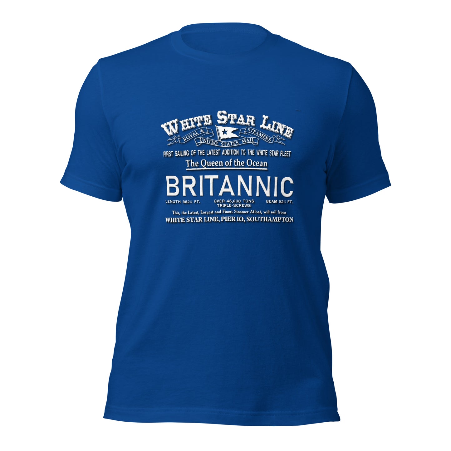 BRITANNIC transatlantic t-shirt - White Star Line t-shirt