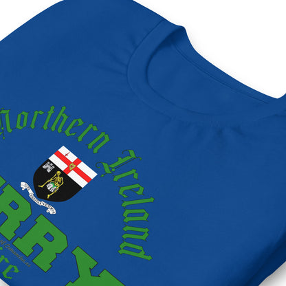 DERRY city tee,DERRY t-shirt, DERRY Ireland tee,DERRY - Northern Ireland t-shirt, Comancha Graphics,