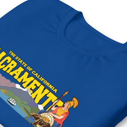 SACRAMENTO tee, SACRAMENTO ca tee,SACRAMENTO gift tee,SACRAMENTO city gift tee, California State tee, Comancha Graphics tee,