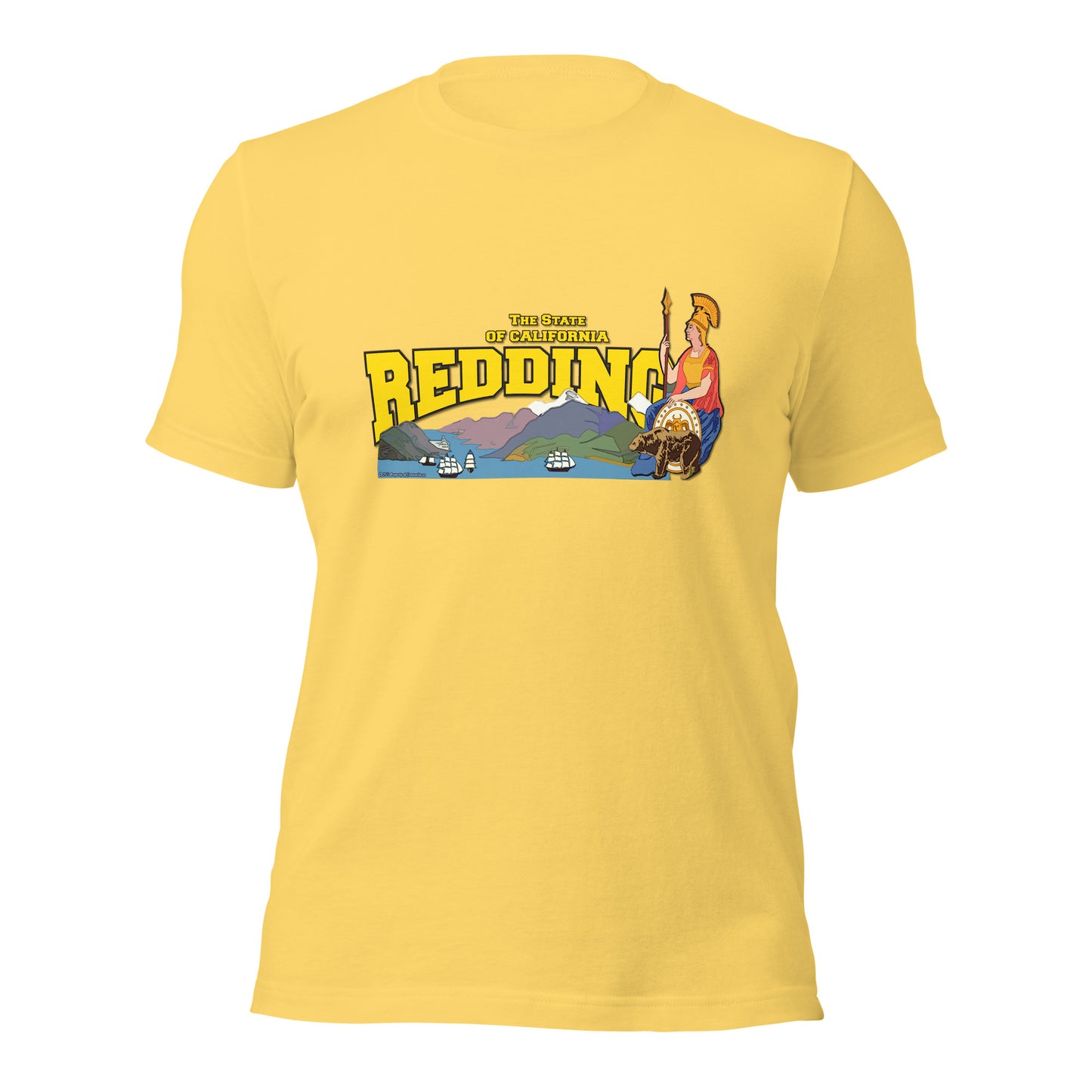 REDDING city California State tee,