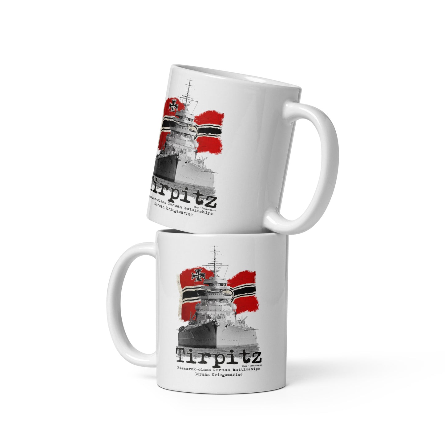 Tirpitz Battleship White mug