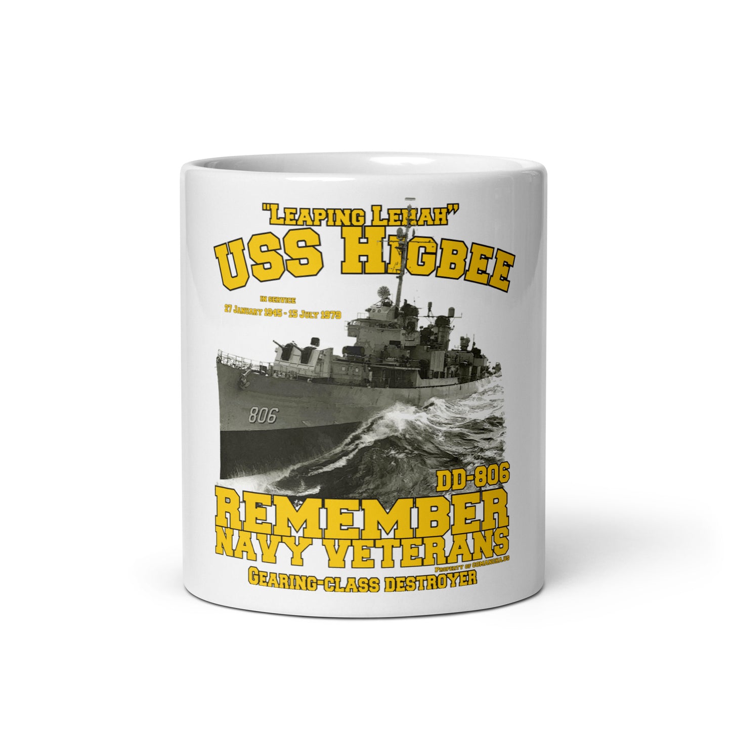 USS Higbee DD-806 Destroyer mug