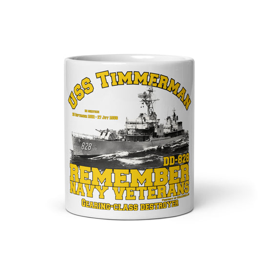 USS Timmerman DD-828 Destroyer mug