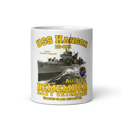 USS Hanson DD-832 Veterans mug