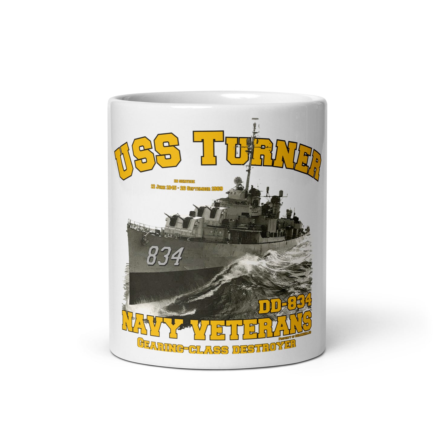 USS Turner DD-834 Destroyer mug