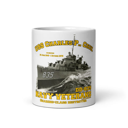 USS Charles P. Cecil DD-835 mug