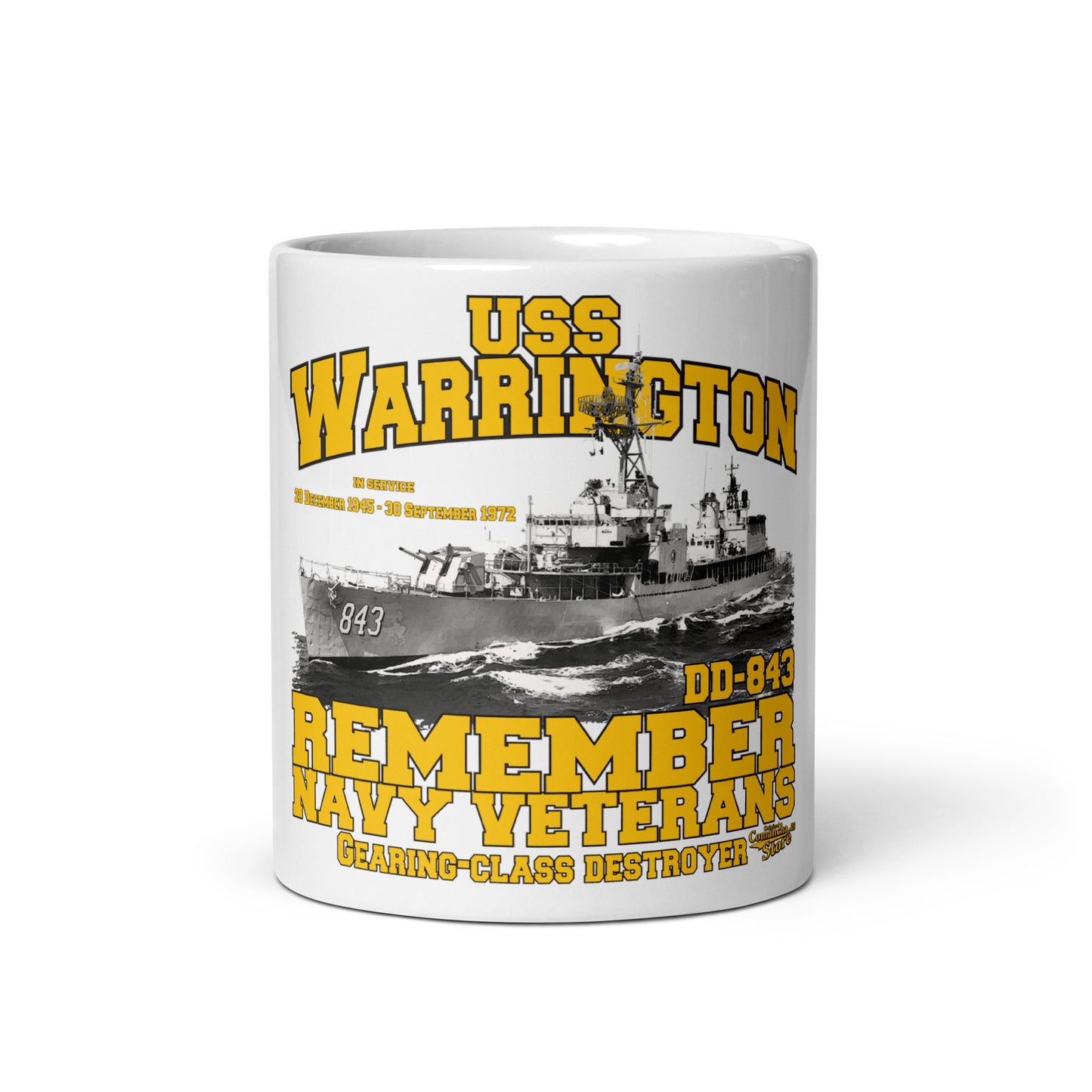 USS Warrington DD-843 Destroyer mug