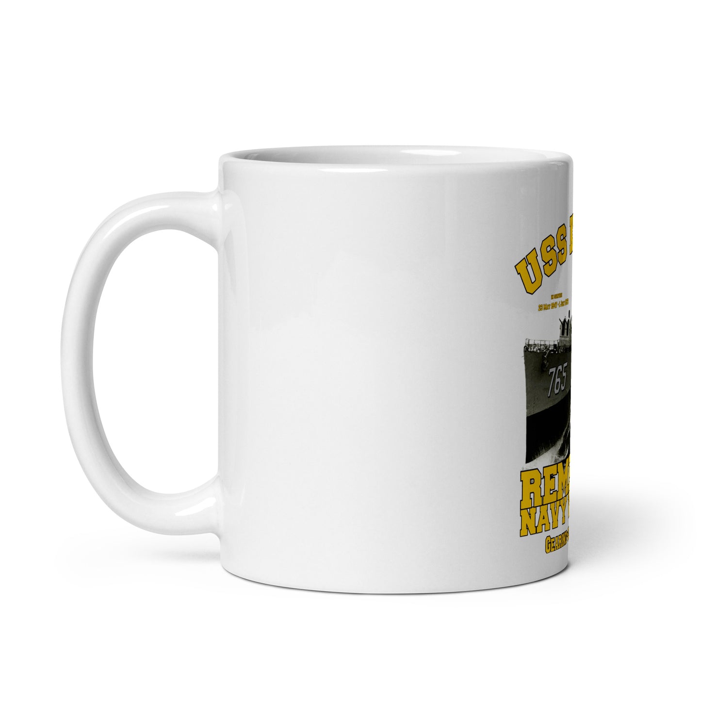 USS Keppler DD-765 Destroyer Veterans White glossy mug