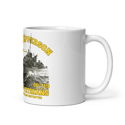 USS Epperson DD 719 Destroyer - White glossy mug