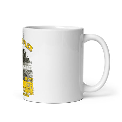 USS Keppler DD-765 Destroyer Veterans White glossy mug