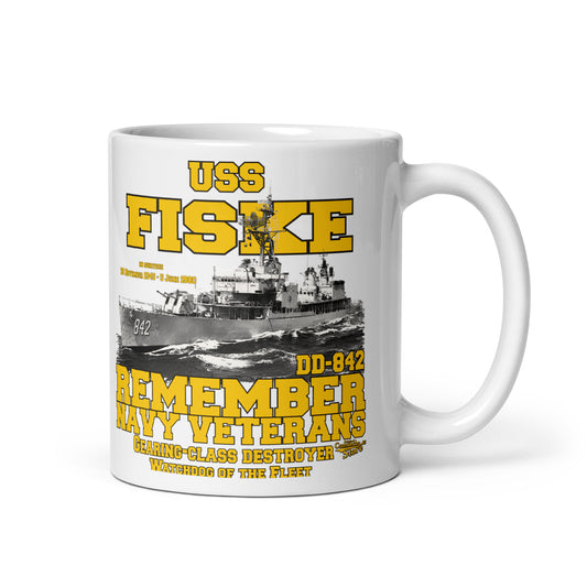 USS Fiske DD-842 Destroyer mug,