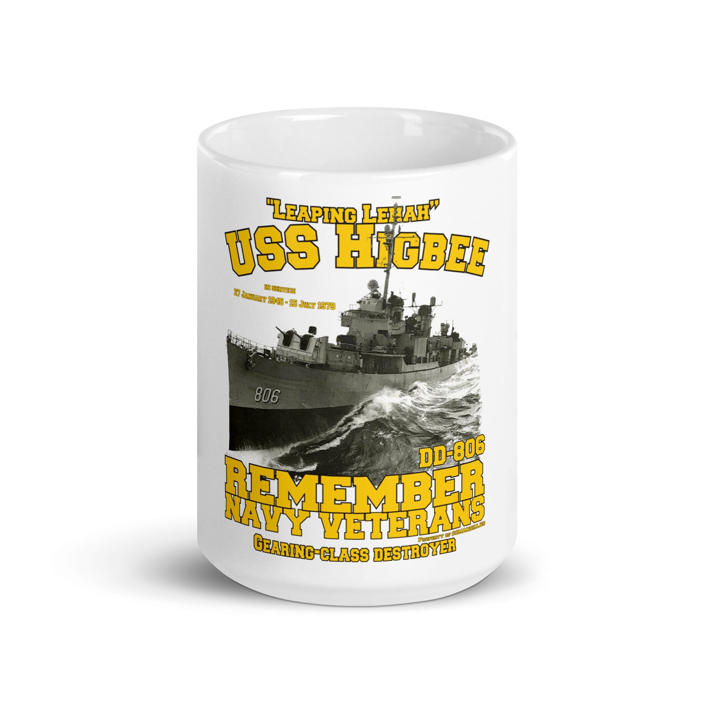 USS Higbee DD-806 Destroyer mug