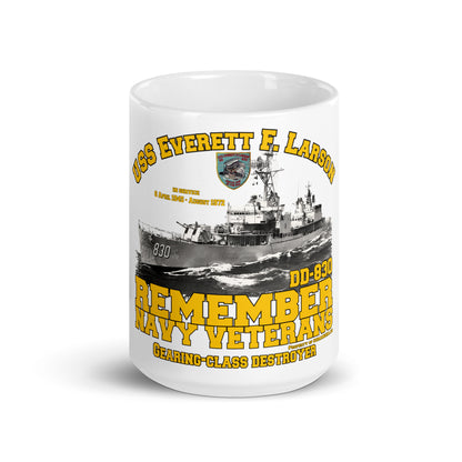 USS Everett F. Larson DD-830 mug