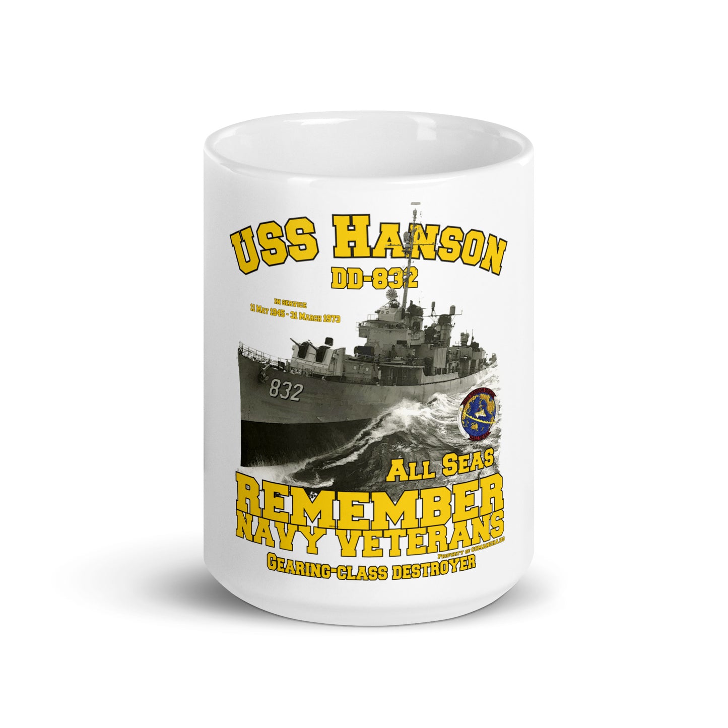 USS Hanson DD-832 Veterans mug