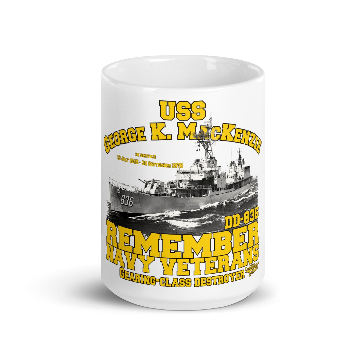 USS George K. MacKenzie DD-836 mug