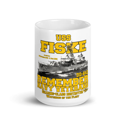 USS Fiske DD-842 Destroyer mug,