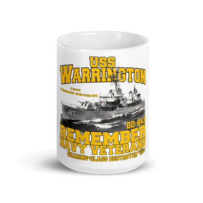 USS Warrington DD-843 Destroyer mug