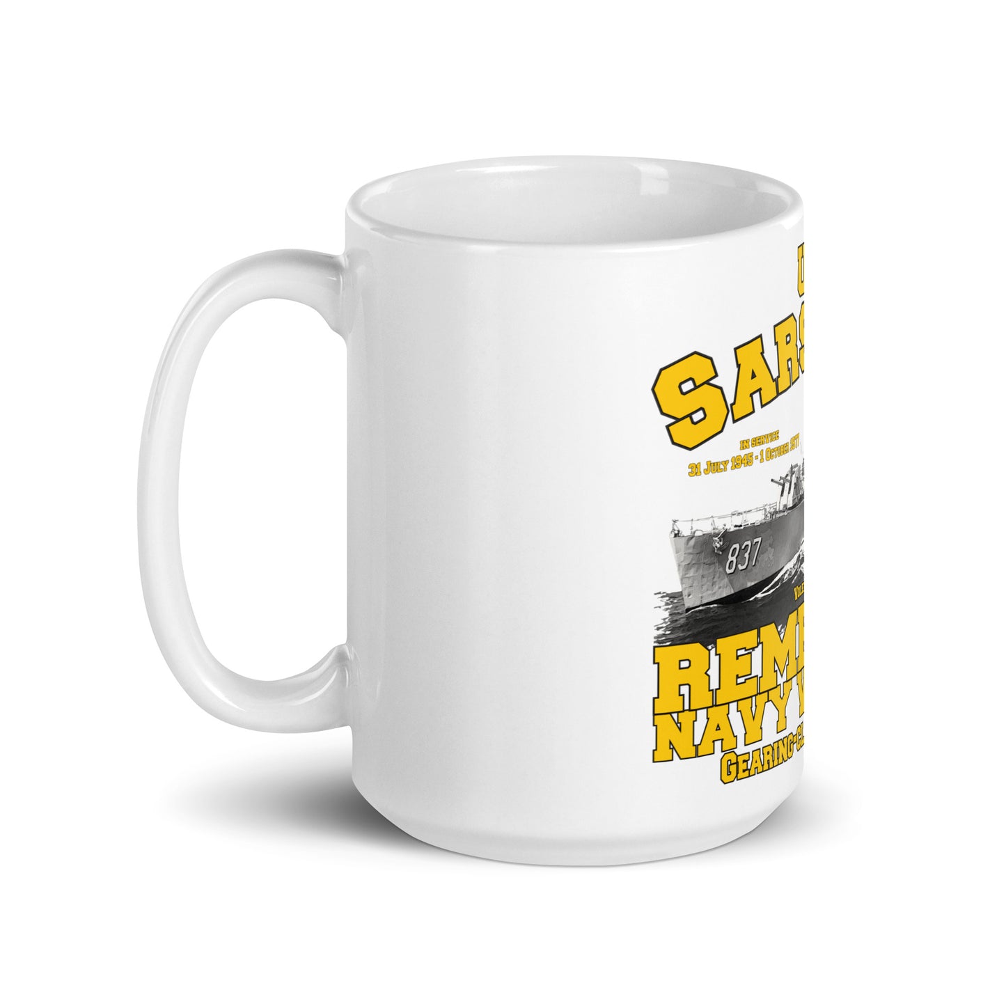 USS Sarsfield DD-837 mug,