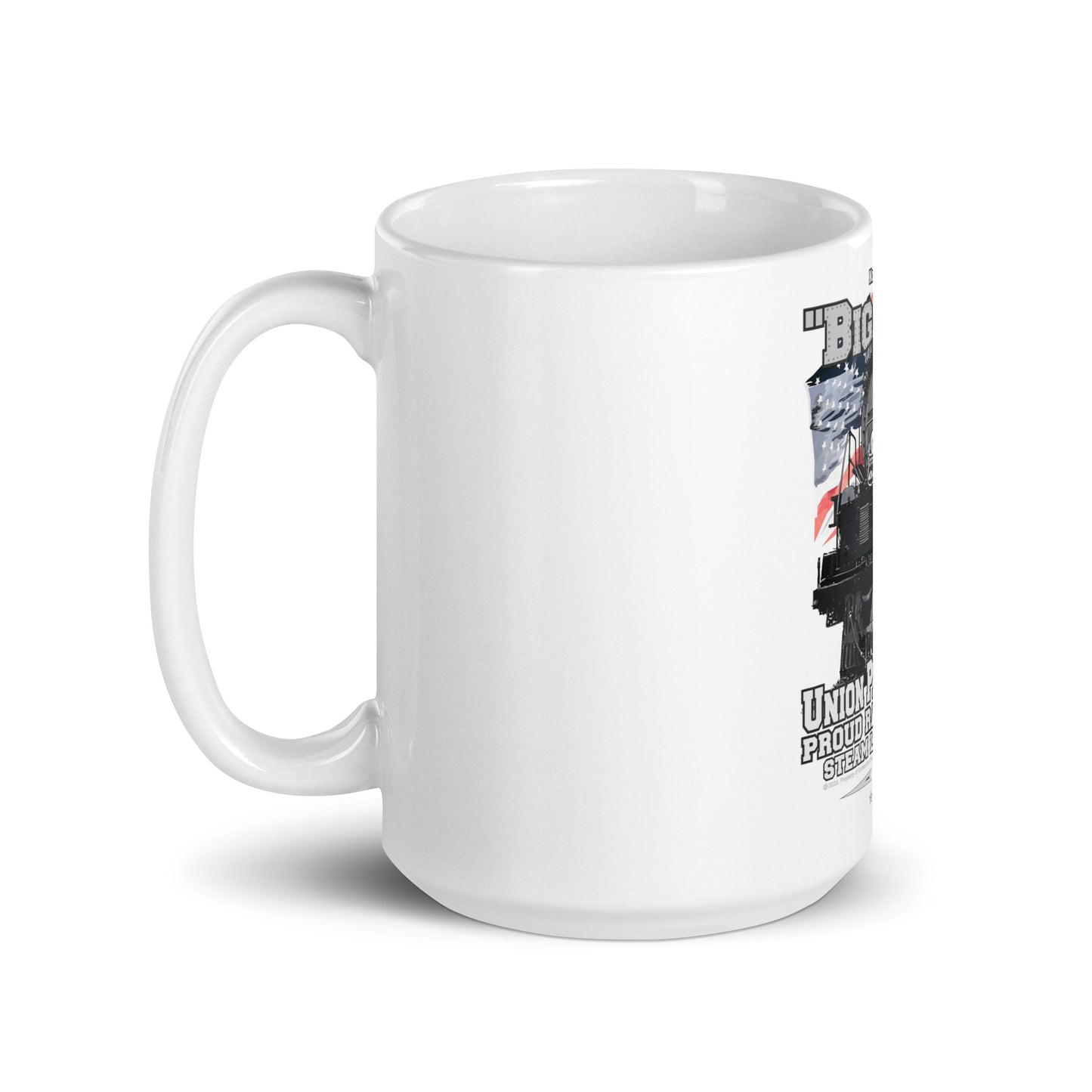 White glossy mug