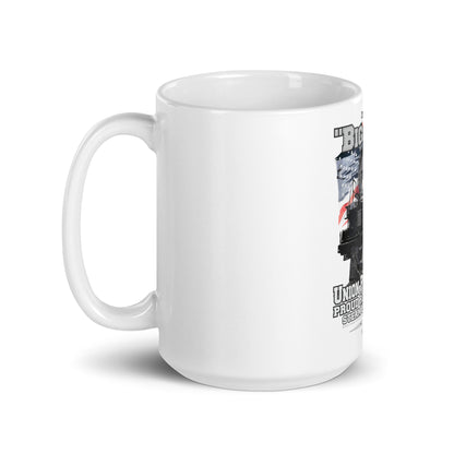 White glossy mug