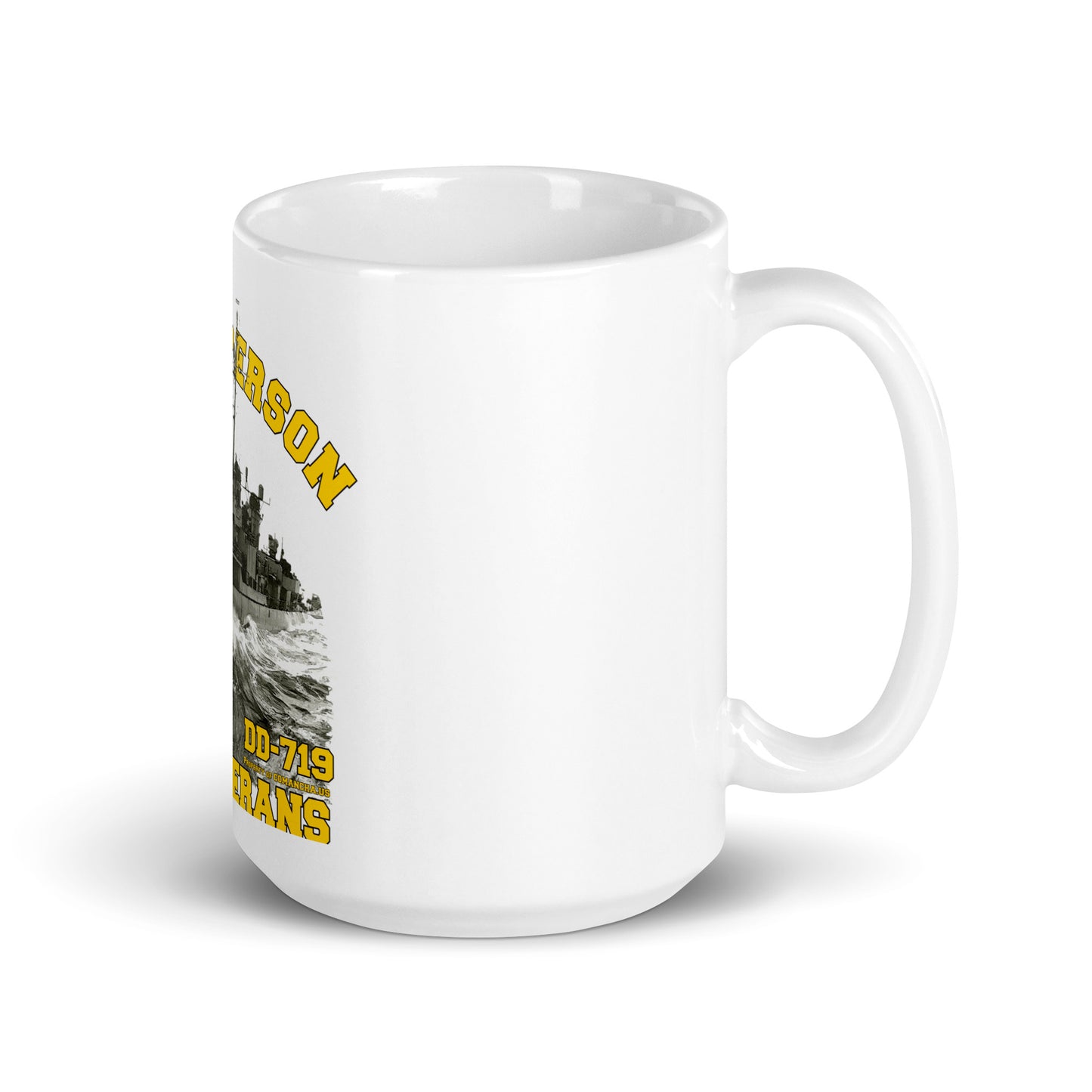 USS Epperson DD 719 Destroyer - White glossy mug