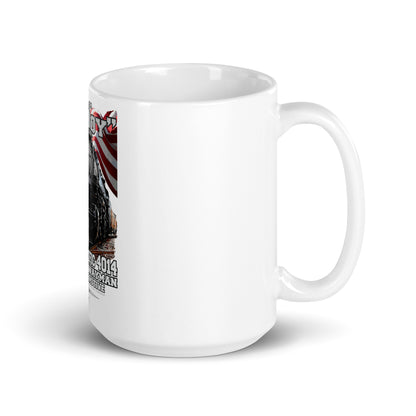 White glossy mug