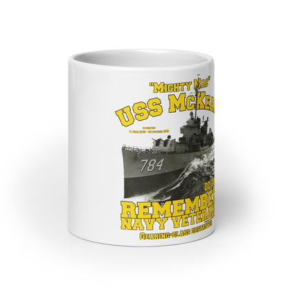 USS McKean DD-784 Destroyer White mug