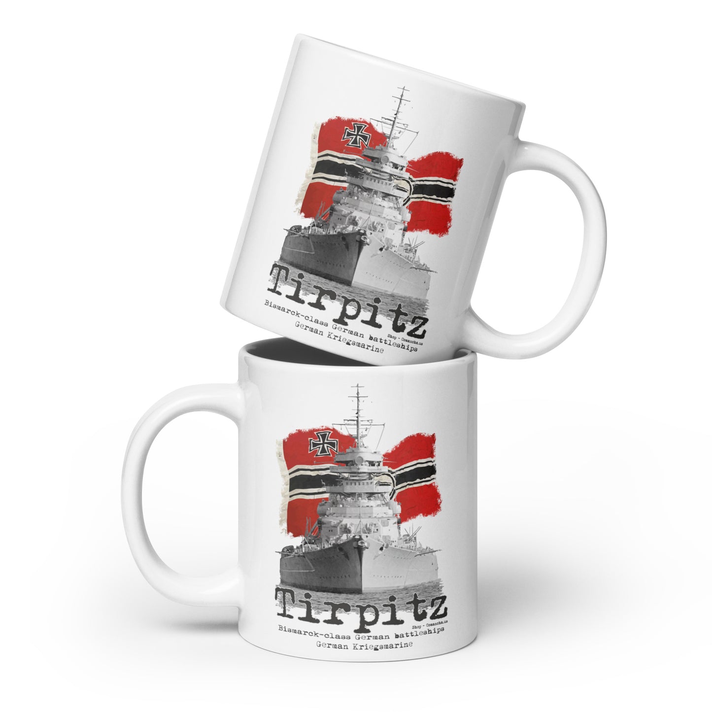 Tirpitz Battleship White mug