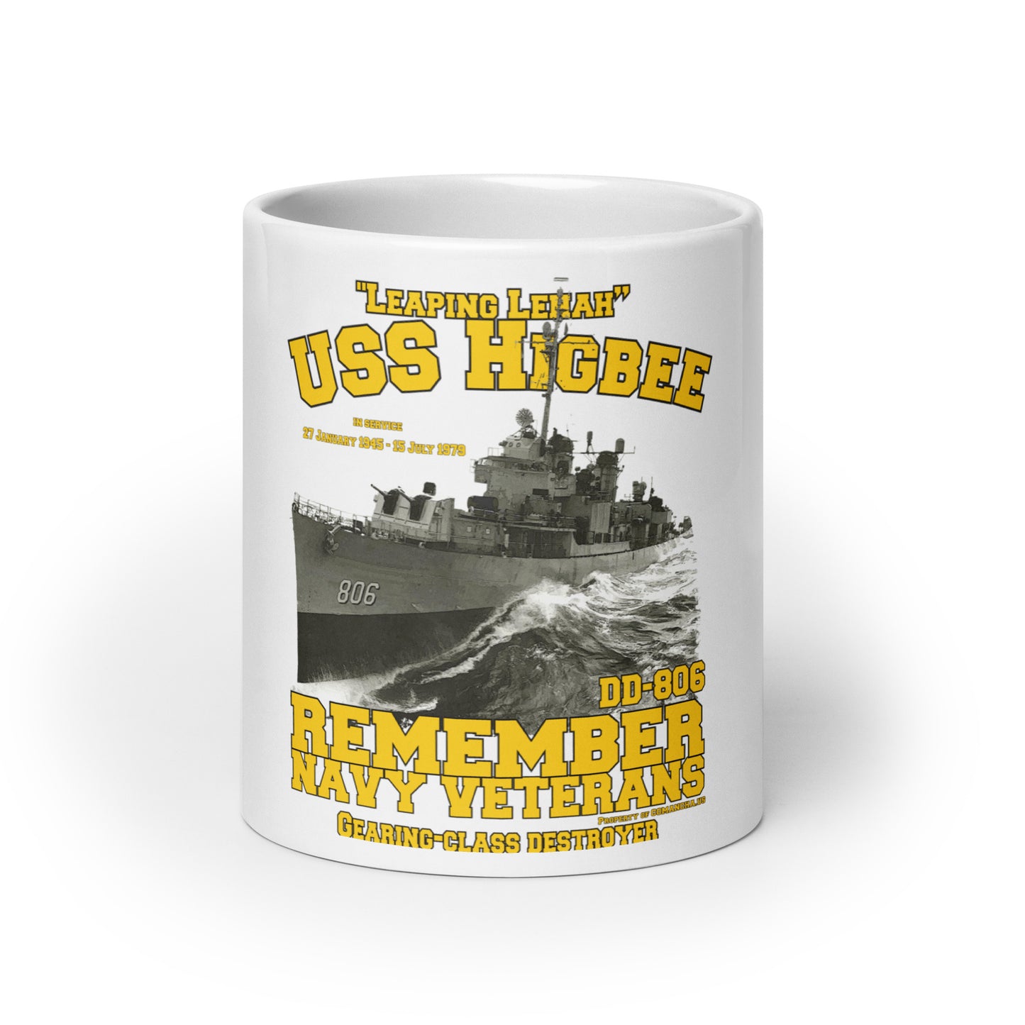 USS Higbee DD-806 Destroyer mug