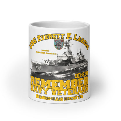 USS Everett F. Larson DD-830 mug