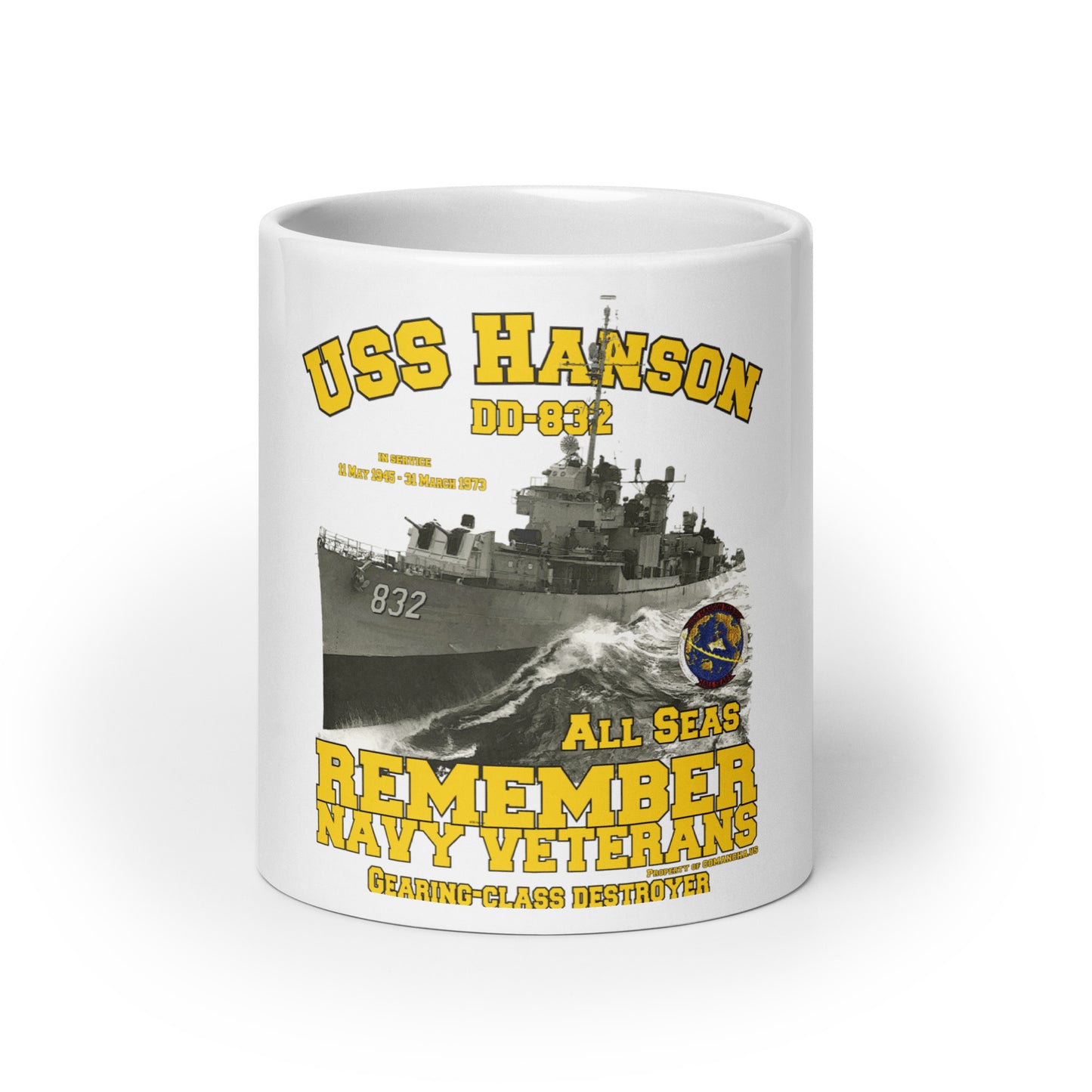 USS Hanson DD-832 Veterans mug