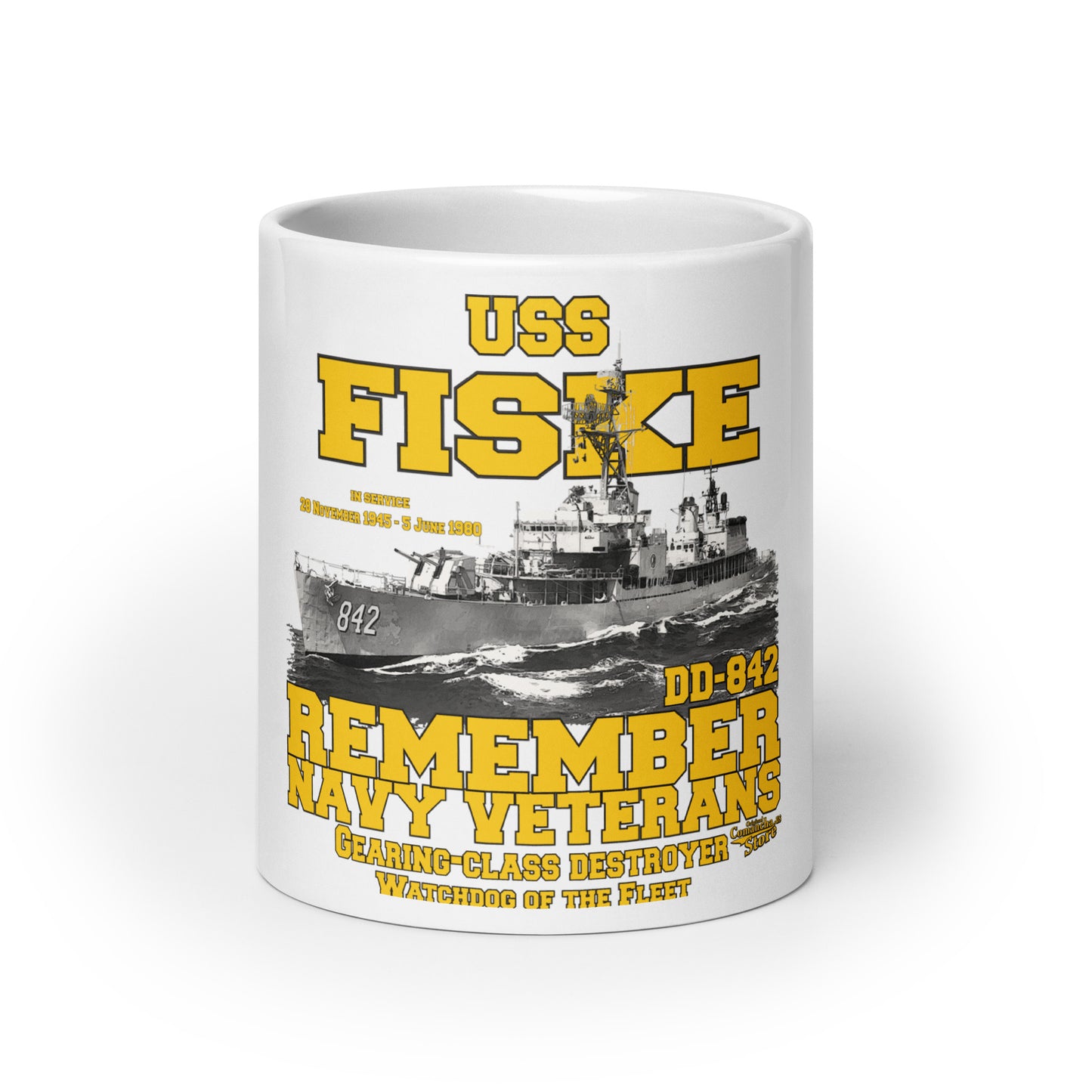 USS Fiske DD-842 Destroyer mug,