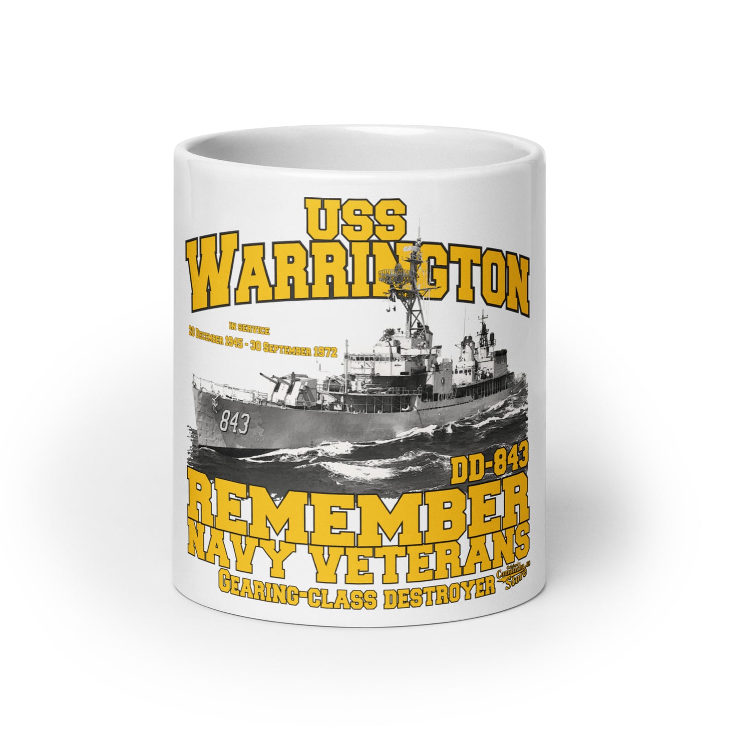 USS Warrington DD-843 Destroyer mug