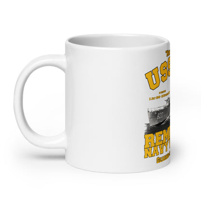 USS Rich DD-820 Destroyer White glossy mug