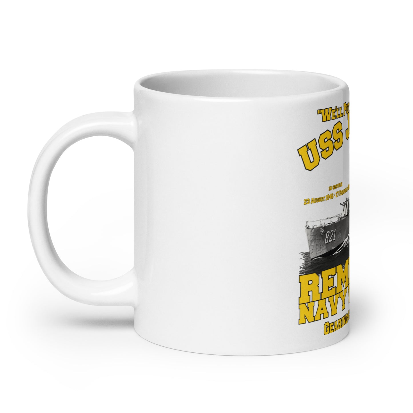 USS Johnston DD-821 mug