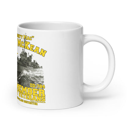 USS McKean DD-784 Destroyer White mug